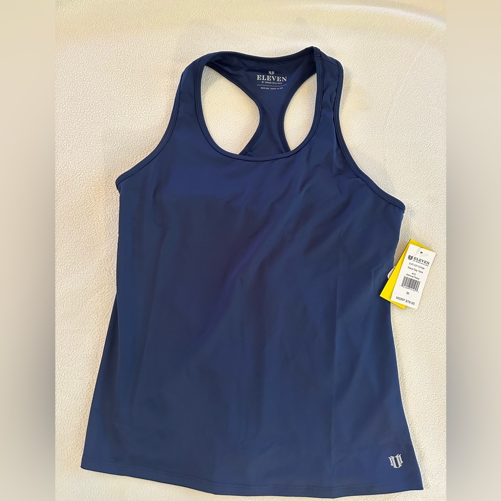 Eleven Navy Race Day Tank